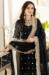 Picture of Comely Georgette Black Straight Cut Salwar Kameez