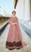 Picture of Sightly Net Tan Straight Cut Salwar Kameez