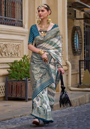 Picture of Sightly Silk Light Grey Saree