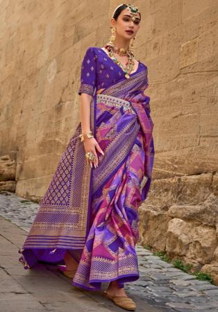 Picture of Sightly Silk Midnight Blue Saree