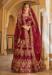 Picture of Lovely Linen Maroon Lehenga Choli