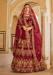 Picture of Lovely Linen Maroon Lehenga Choli