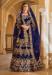 Picture of Classy Linen Midnight Blue Lehenga Choli