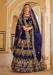 Picture of Classy Linen Midnight Blue Lehenga Choli