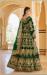 Picture of Statuesque Linen Dark Green Lehenga Choli