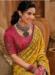 Picture of Comely Silk Golden Rod Saree