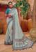 Picture of Pretty Silk Dark Grey Saree