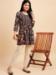 Picture of Charming Chiffon Dark Olive Green Kurtis & Tunic