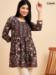 Picture of Charming Chiffon Dark Olive Green Kurtis & Tunic