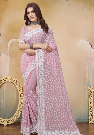 Picture of Resplendent Georgette Thistle Saree