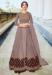 Picture of Excellent Net Rosy Brown Straight Cut Salwar Kameez