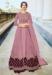 Picture of Pretty Net Rosy Brown Straight Cut Salwar Kameez