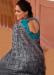 Picture of Fine Silk Light Slate Grey Saree