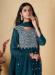 Picture of Beautiful Georgette Navy Blue Readymade Salwar Kameez