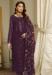 Picture of Radiant Georgette Purple Straight Cut Salwar Kameez