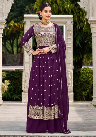 Picture of Sublime Georgette Brown Readymade Salwar Kameez