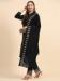 Picture of Radiant Georgette Black Straight Cut Salwar Kameez