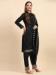 Picture of Radiant Georgette Black Straight Cut Salwar Kameez