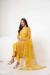 Picture of Excellent Net Golden Rod Straight Cut Salwar Kameez