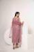 Picture of Appealing Net Rosy Brown Straight Cut Salwar Kameez