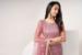 Picture of Appealing Net Rosy Brown Straight Cut Salwar Kameez