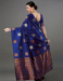 Picture of Elegant Silk Dark Slate Blue Saree