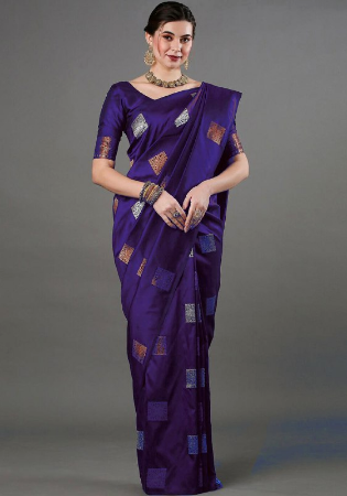 Picture of Admirable Silk Purple Saree