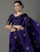 Picture of Magnificent Silk Purple Saree