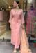 Picture of Enticing Rayon Pink Anarkali Salwar Kameez