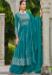 Picture of Elegant Georgette Teal Readymade Salwar Kameez