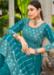 Picture of Elegant Georgette Teal Readymade Salwar Kameez