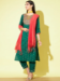 Picture of Stunning Silk Sea Green Readymade Salwar Kameez