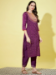 Picture of Enticing Silk Medium Orchid Readymade Salwar Kameez