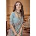 Picture of Pleasing Georgette Light Slate Grey Saree