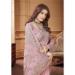 Picture of Amazing Georgette Rosy Brown Saree