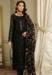 Picture of Beautiful Georgette Black Straight Cut Salwar Kameez