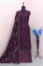 Picture of Alluring Georgette Purple Straight Cut Salwar Kameez