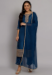 Picture of Lovely Silk Midnight Blue Readymade Salwar Kameez