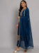 Picture of Lovely Silk Midnight Blue Readymade Salwar Kameez