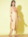 Picture of Pretty Silk Bisque Readymade Salwar Kameez