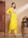 Picture of Ravishing Silk Golden Readymade Salwar Kameez