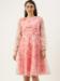 Picture of Rayon & Georgette & Organza Pink Kurtis And Tunic