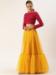 Picture of Georgette & Net Orange Readymade Lehenga Choli