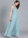 Picture of Cotton & Georgette & Net Light Steel Blue Readymade Gown