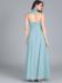 Picture of Cotton & Georgette & Net Light Steel Blue Readymade Gown