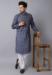 Picture of Shapely Cotton Navy Blue Kurtas