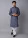 Picture of Shapely Cotton Navy Blue Kurtas