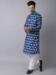 Picture of Wonderful Cotton Midnight Blue Kurtas