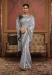 Picture of Excellent Silk Grey Saree