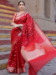 Picture of Statuesque Silk Fire Brick Saree